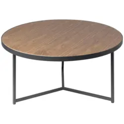 Couchtisch in Holz, Metall, Holzwerkstoff 80/80/40 cm