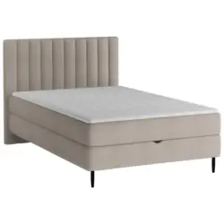 Boxbett 120/200 cm in Taupe