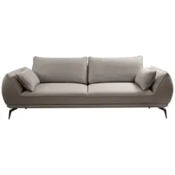 3-Sitzer-Sofa in Webstoff Hellbraun
