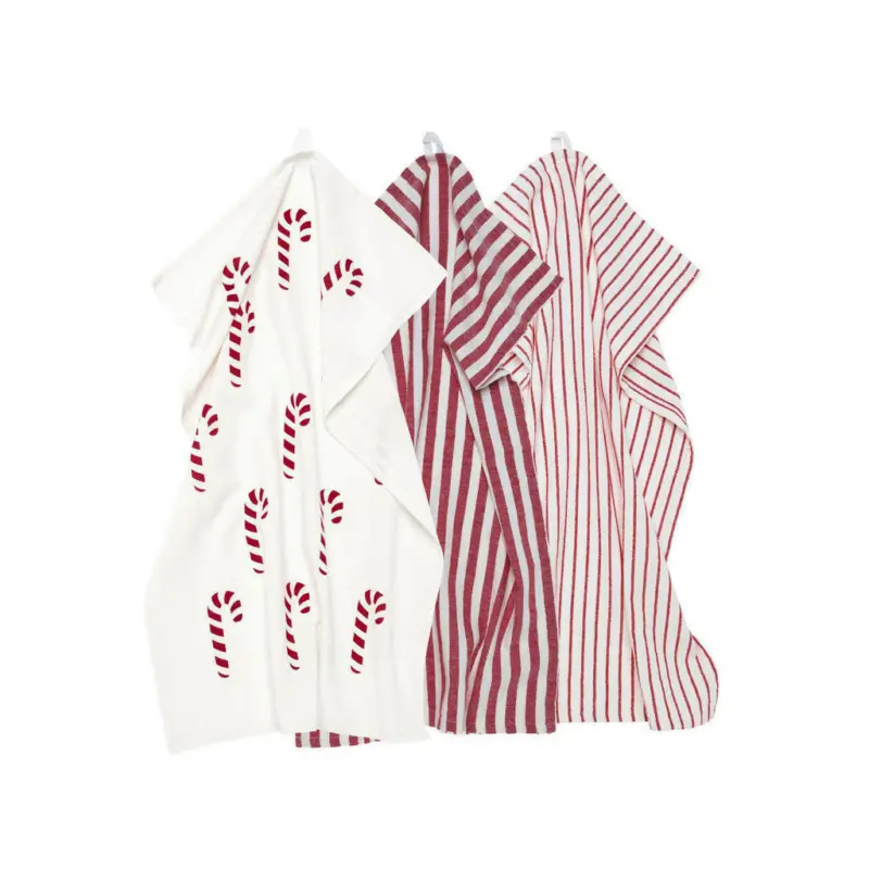 Geschirrtuch-Set 3-teilig Rot