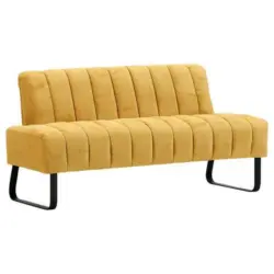 Sitzbank in Textil Gelb