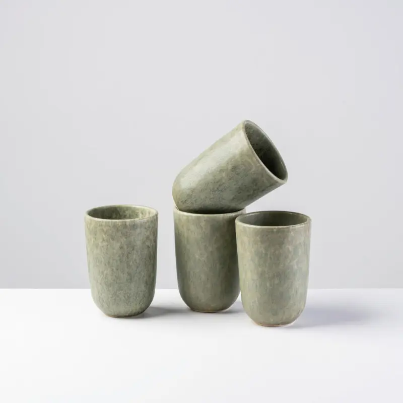 Kaffeebecherset Moos&acute;n`stein 4-teilig