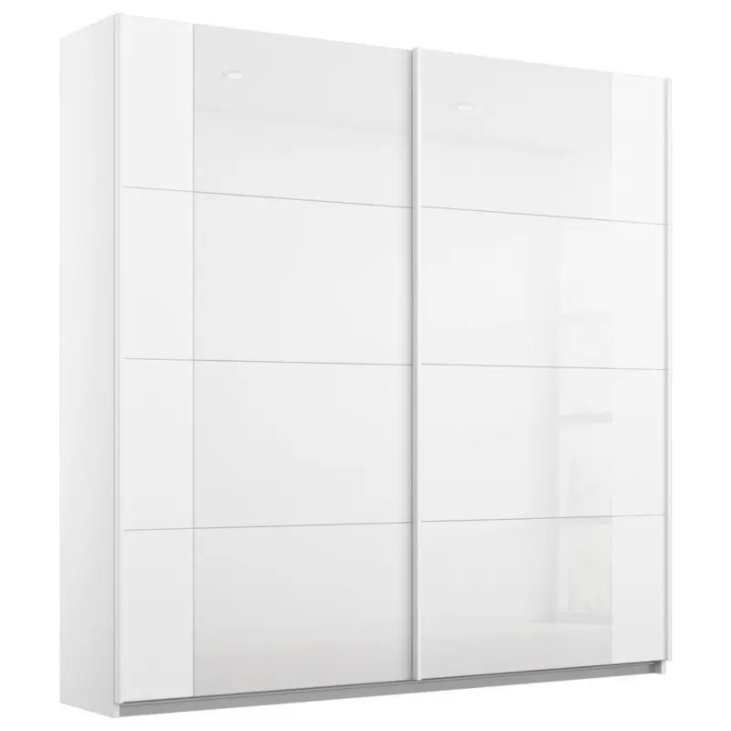 Schwebet&uuml;renschrank in Wei&szlig;, Wei&szlig; Hochglanz