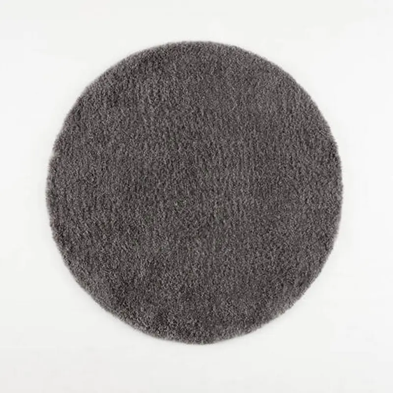 Hochflorteppich 80/80 cm Porto Dunkelgrau