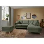 XXXLutz Lauterach - Ihr M&ouml;belhaus bei Bregenz Ecksofa Valentina in Chenille Dunkelgr&uuml;n