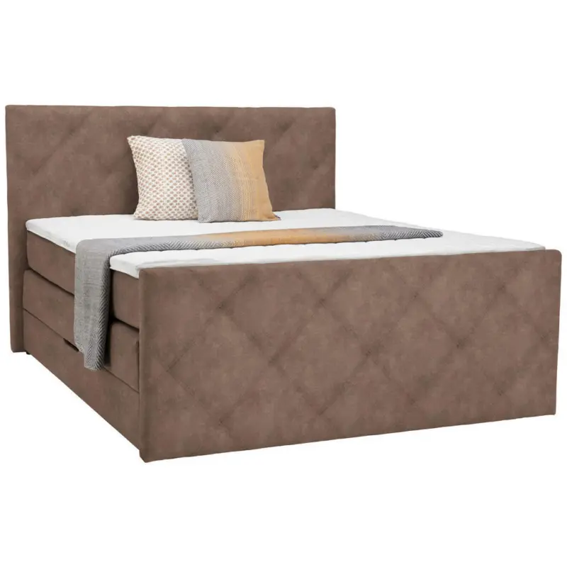Boxspringbett 160/200 cm in Braun