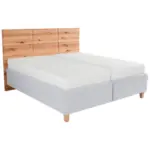 XXXLutz Lauterach - Ihr M&ouml;belhaus bei Bregenz Polsterbett Matratze, Lattenrost, Bettkasten Silberfarben, Buchefarben 180/200 cm