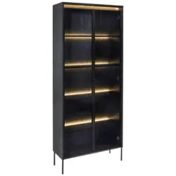 Vitrine in Schwarz