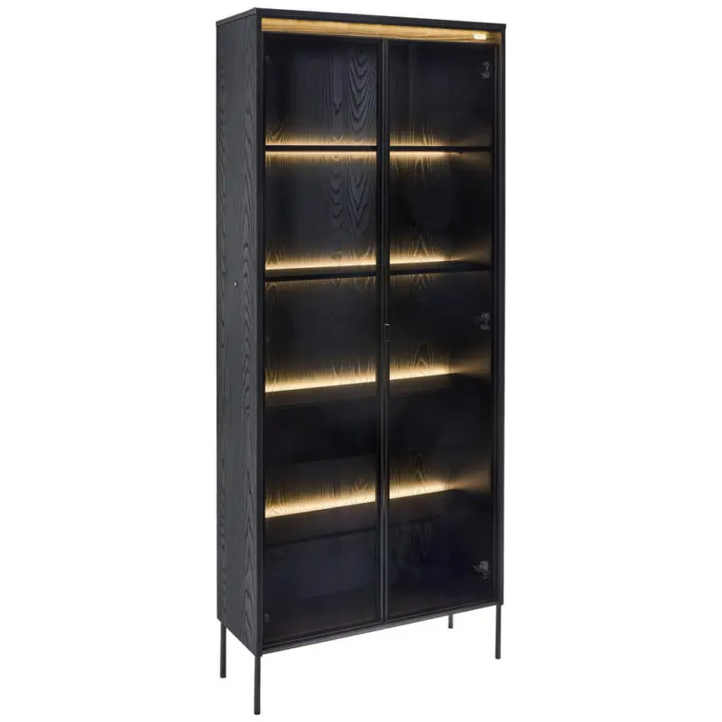 Vitrine in Schwarz