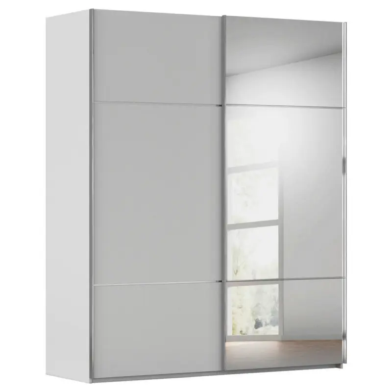 Schwebet&uuml;renschrank in Grau