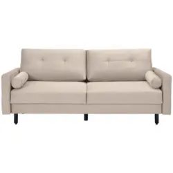 Schlafsofa in Samt Naturfarben