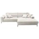 XXXLutz Lauterach - Ihr M&ouml;belhaus bei Bregenz Ecksofa Badia in Flachgewebe Naturfarben 296/207 cm