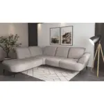 XXXLutz Lauterach - Ihr M&ouml;belhaus bei Bregenz Ecksofa Dance E in Chenille Silberfarben 270/302 cm