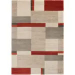 XXXLutz Lauterach - Ihr M&ouml;belhaus bei Bregenz Webteppich 240/340 cm Palazzo Bloc Braun, Rot, Beige