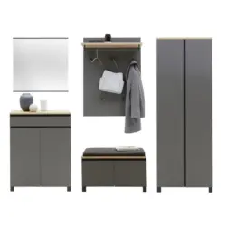 Garderobe 6-teilig in 260/193/40 cm