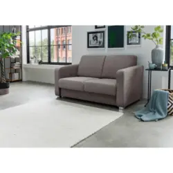 Schlafsofa Mia in Chenille Graubraun