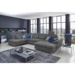 XXXLutz Lauterach - Ihr M&ouml;belhaus bei Bregenz Wohnlandschaft in Flachgewebe Grau