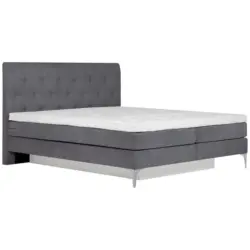Boxspringbett 160/200 cm in Grau