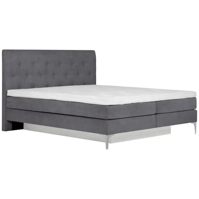 Boxspringbett 160/200 cm in Grau