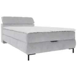 Boxbett 120/200 cm in Grau