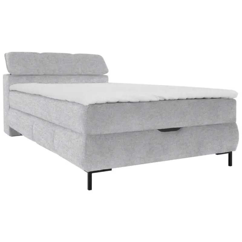 Boxbett 120/200 cm in Grau