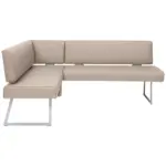 XXXLutz Lauterach - Ihr M&ouml;belhaus bei Bregenz Eckbank 137/196 cm in Edelstahlfarben, Greige