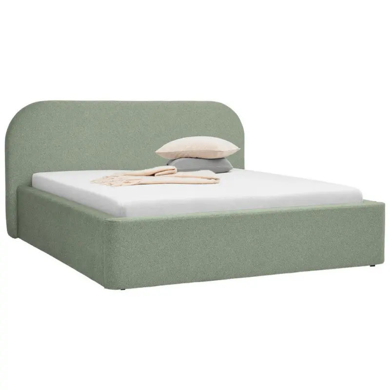 Polsterbett Hellgr&uuml;n 180/200 cm