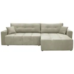 Ecksofa Laguna in Frottee Beige 260/143 cm