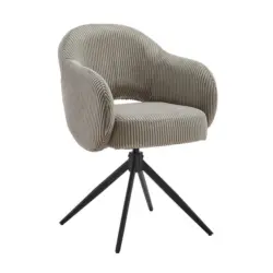 Armlehnstuhl Sitzfl&auml;che 360&deg; drehbar Cord