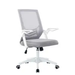 Drehstuhl in Netzbespannung Grau, Schwarz, Wei&szlig;