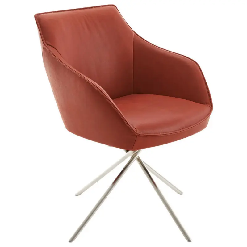 Armlehnstuhl Lederauswahl, Stoffauswahl, Typenauswahl, Gestellauswahl, automatische R&uuml;ckholfunktion, Sitzfl&auml;che 320&deg; drehbar Echtleder