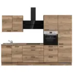 XXXLutz Lauterach - Ihr M&ouml;belhaus bei Bregenz K&uuml;chenleerblock 300 cm in Eiche dunkel