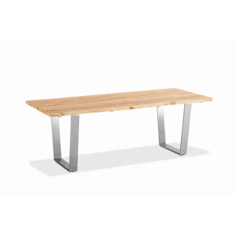 Gartentisch Holz Teakfarben rechteckig