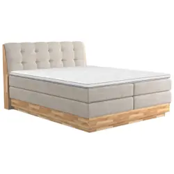 Boxspringbett 200/200 cm in Creme