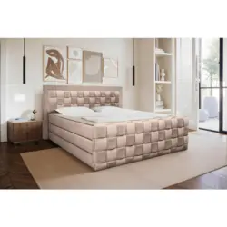 Boxspringbett 180/200 cm in Beige