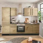 XXXLutz Lauterach - Ihr M&ouml;belhaus bei Bregenz K&uuml;chenblock 280 cm in Anthrazit, Eiche Artisan