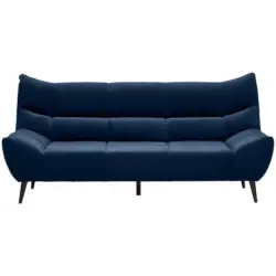 3-Sitzer-Sofa in Mikrofaser Dunkelblau