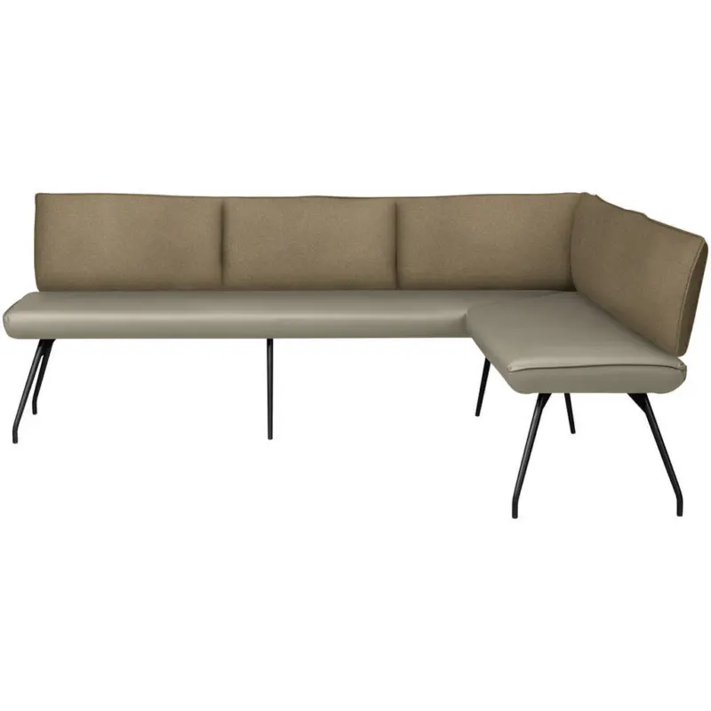 Eckbank 225/165 cm in Graubraun