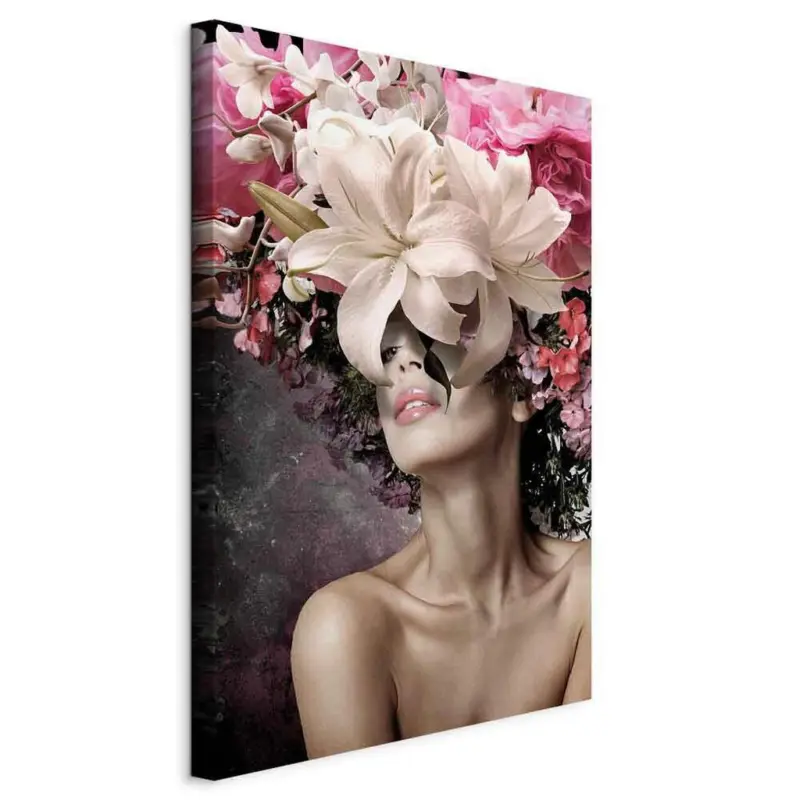 Leinwandbild Abstraktes, Menschen, Blumen, Frauen 40/60/1.2 cm