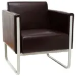 XXXLutz Lauterach - Ihr M&ouml;belhaus bei Bregenz Sessel in Lederlook Hellgrau, Dunkelbraun