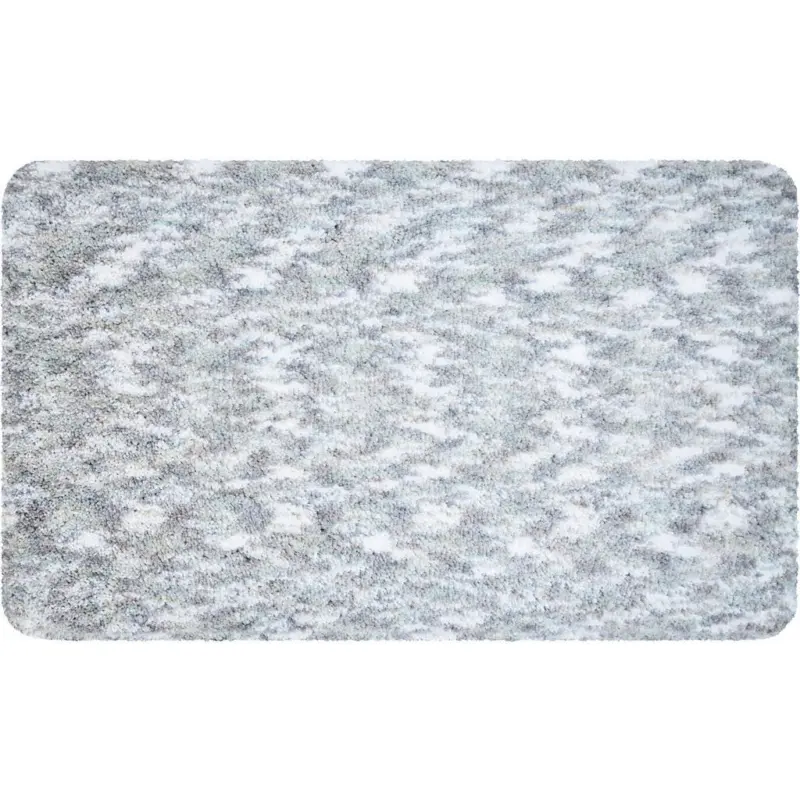 Badematte Silberfarben 60/90 cm