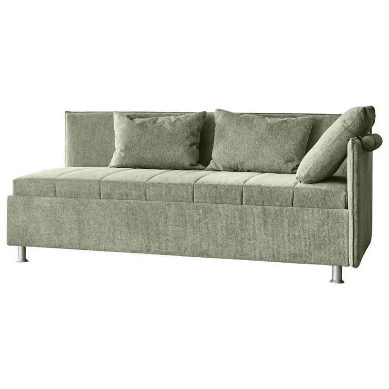 Polsterliege in Flachgewebe Hellgr&uuml;n