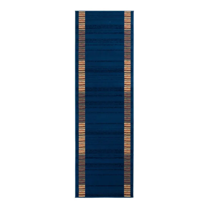 L&auml;ufer 80/450 cm Shiraz Blau, Beige