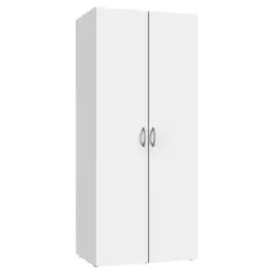 Mehrzweckschrank 80/185/40 cm in Wei&szlig;