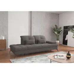 R&eacute;camiere in Flachgewebe Graphitfarben