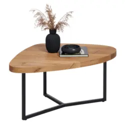 Couchtisch in Holz, Metall 100/100/38,5 cm