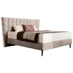 Boxspringbett 180/200 cm in Taupe