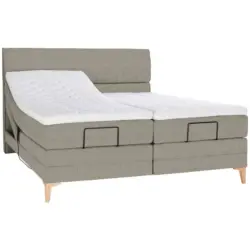 Boxspringbett 160/200 cm in Greige
