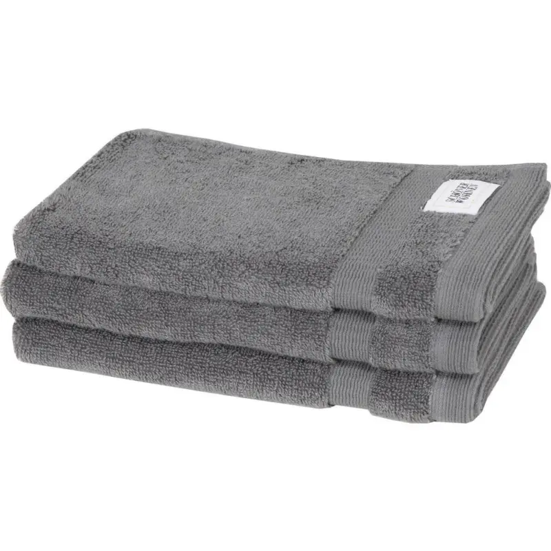 G&auml;stetuch 30/50 cm SW-Cuddly Anthrazit 3-teilig