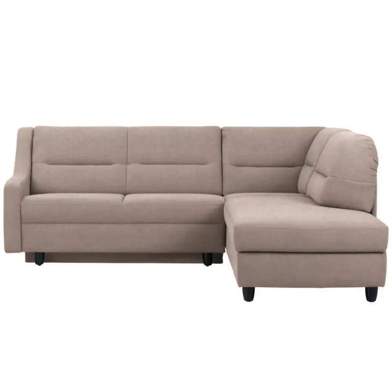 Ecksofa in Chenille Schlammfarben 226/208 cm